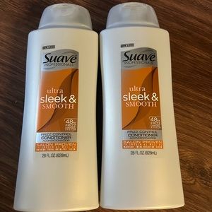 2x Suave Professionals Ultra Sleek & Smooth Frizz Control Conditioner 28 oz each